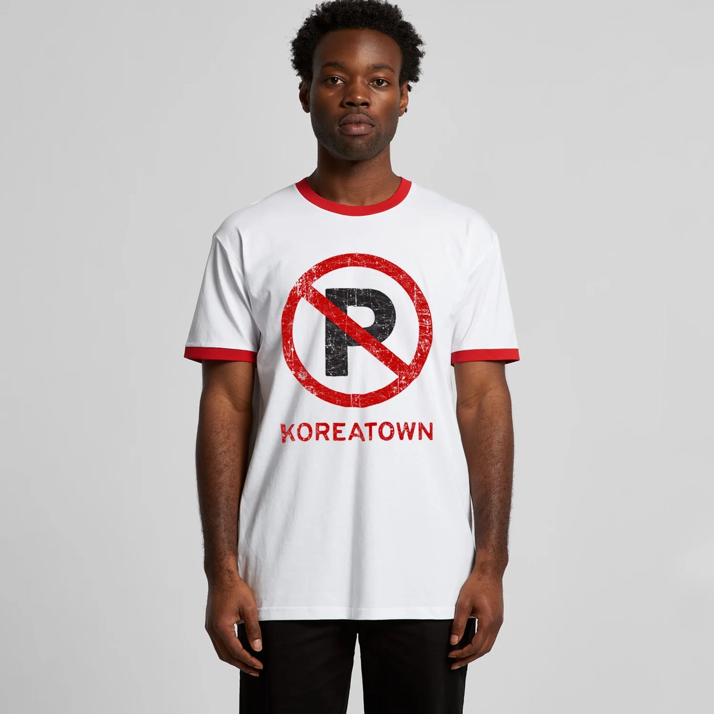 Koreatown No Parking Ringer Tee