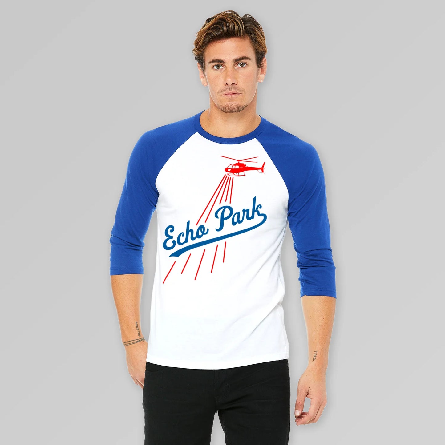 Echo Park Helicopter Baseball Jersey