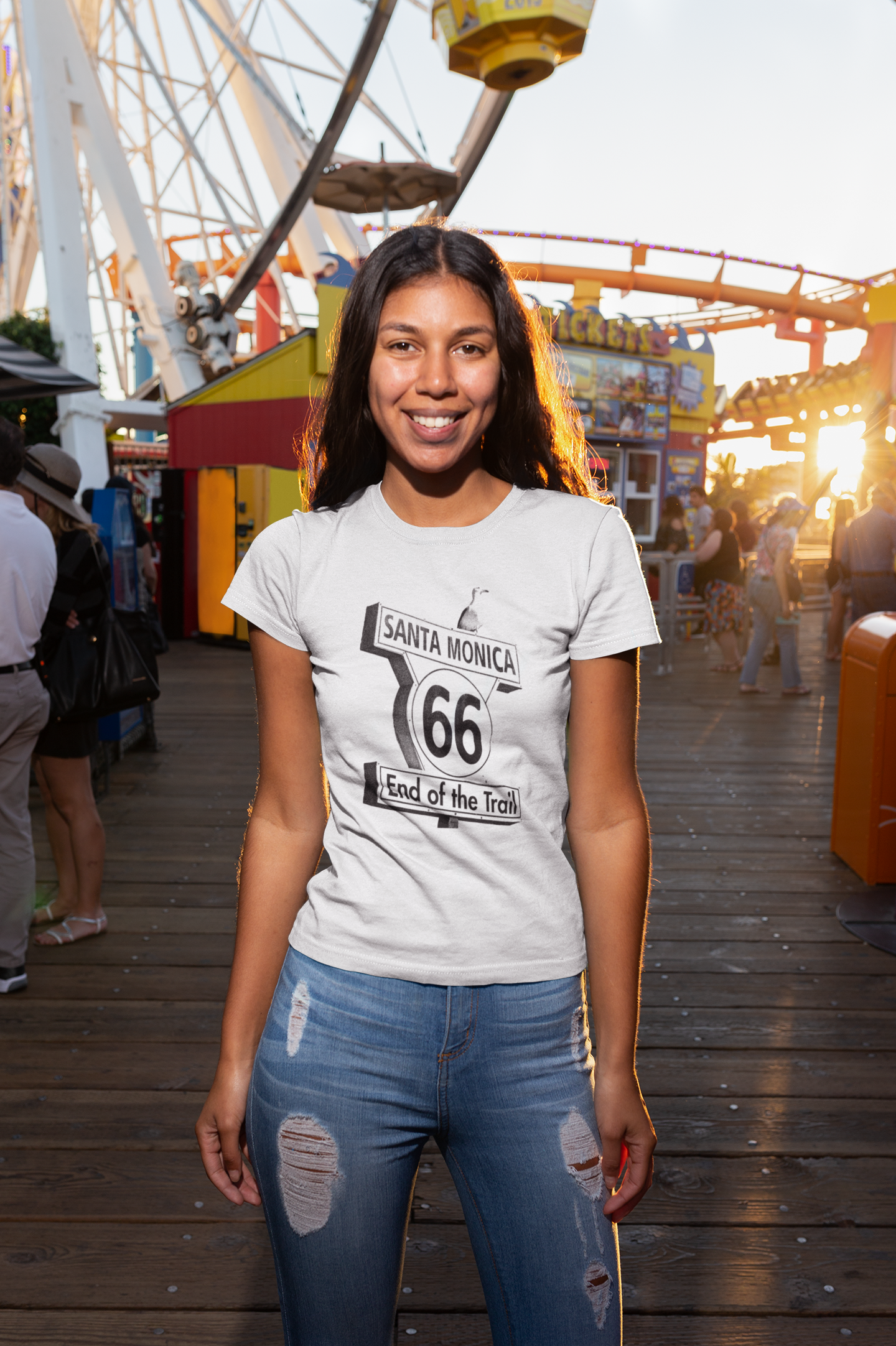 Santa Monica Route 66 End of Trail shirt