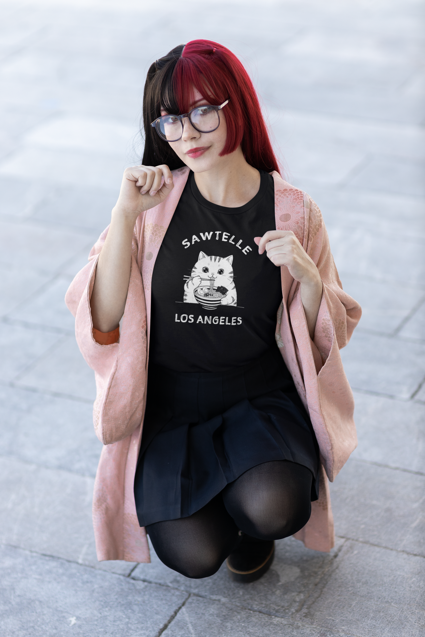 Sawtelle Cat Eating Ramen Shirt