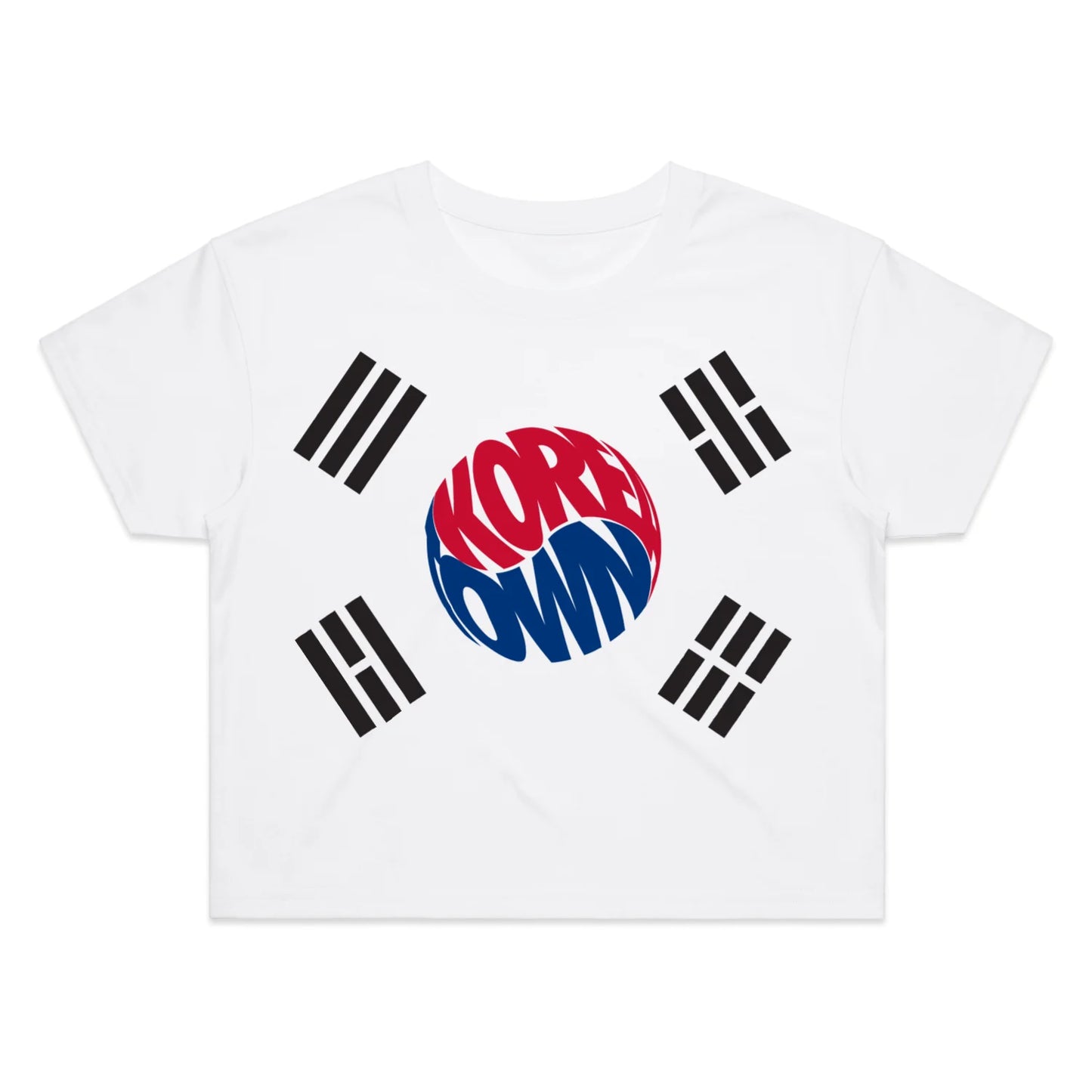 Koreatown Flag Women's Crop Tee