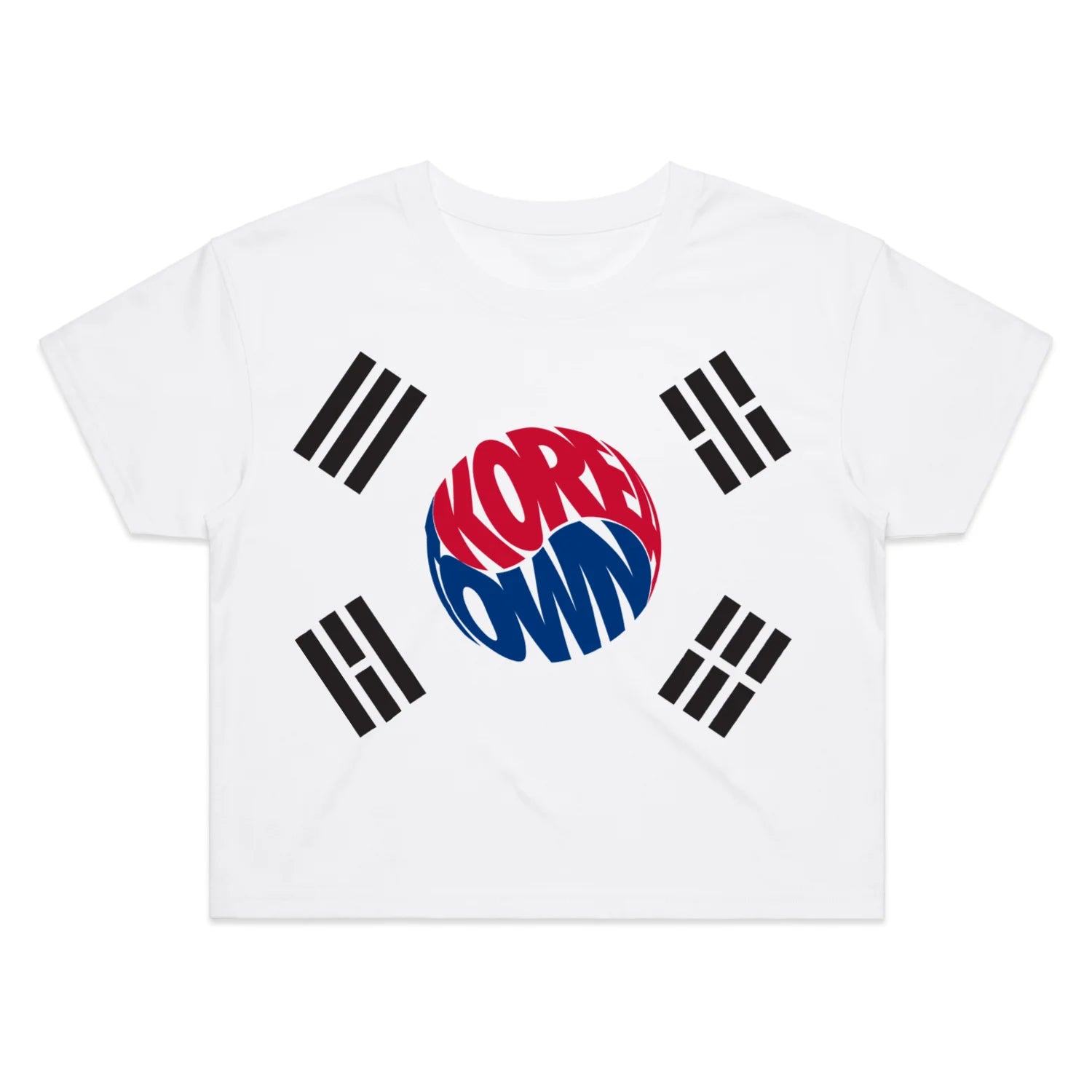 Koreatown Flag Women's Crop Tee