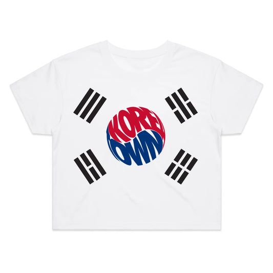 Koreatown Flag Women's Crop Tee