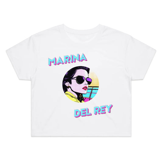 Marina Del Rey Women’s pop art crop top