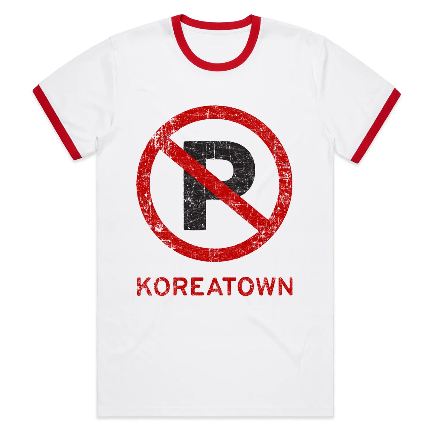 Koreatown No Parking Ringer Tee