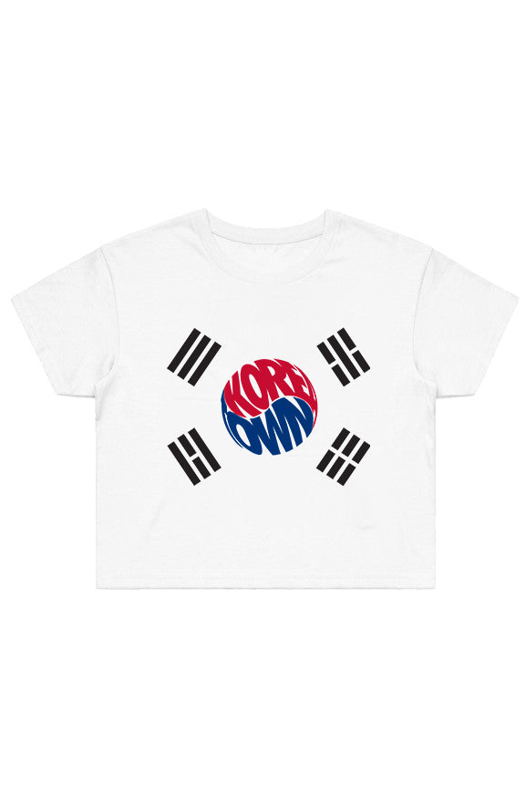 Koreatown Flag Women's Crop Tee