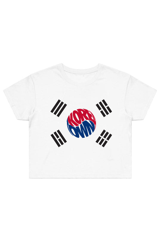 Koreatown Flag Women's Crop Tee