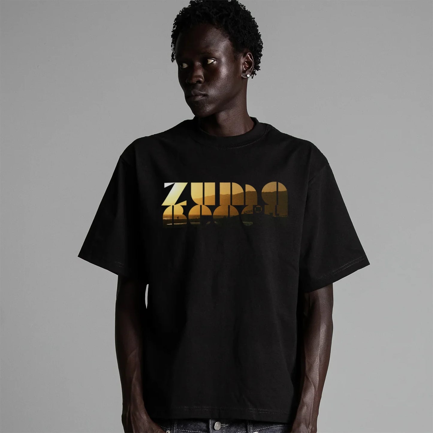 Zuma Beach Mens Cropped Streetwear Tee