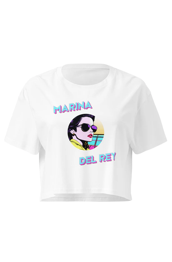 Marina Del Rey Women’s pop art crop top