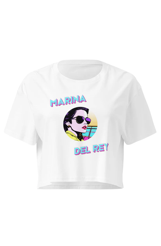Marina Del Rey Women’s pop art crop top